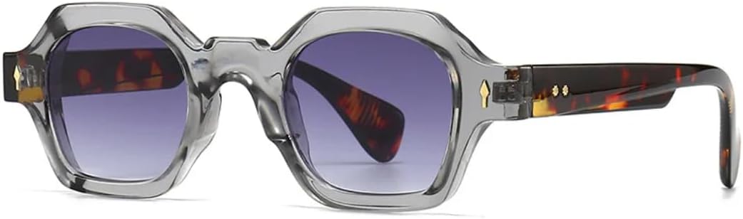 

Солнцезащитные очки с защитой UV400 | Маленькая оправа, панк-стиль, разноцветные линзы | Для женщин и мужчин, для занятий спортом на открытом воздухе и вождения DSVIGF, Gray Gray