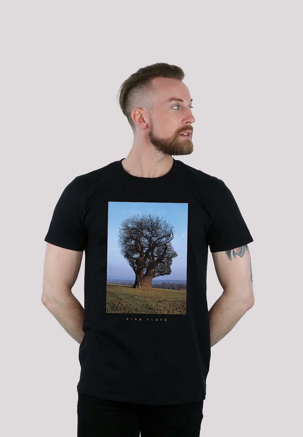 

Футболка с принтом PINK FLOYD TREE HEAD F4NT4STIC, черный
