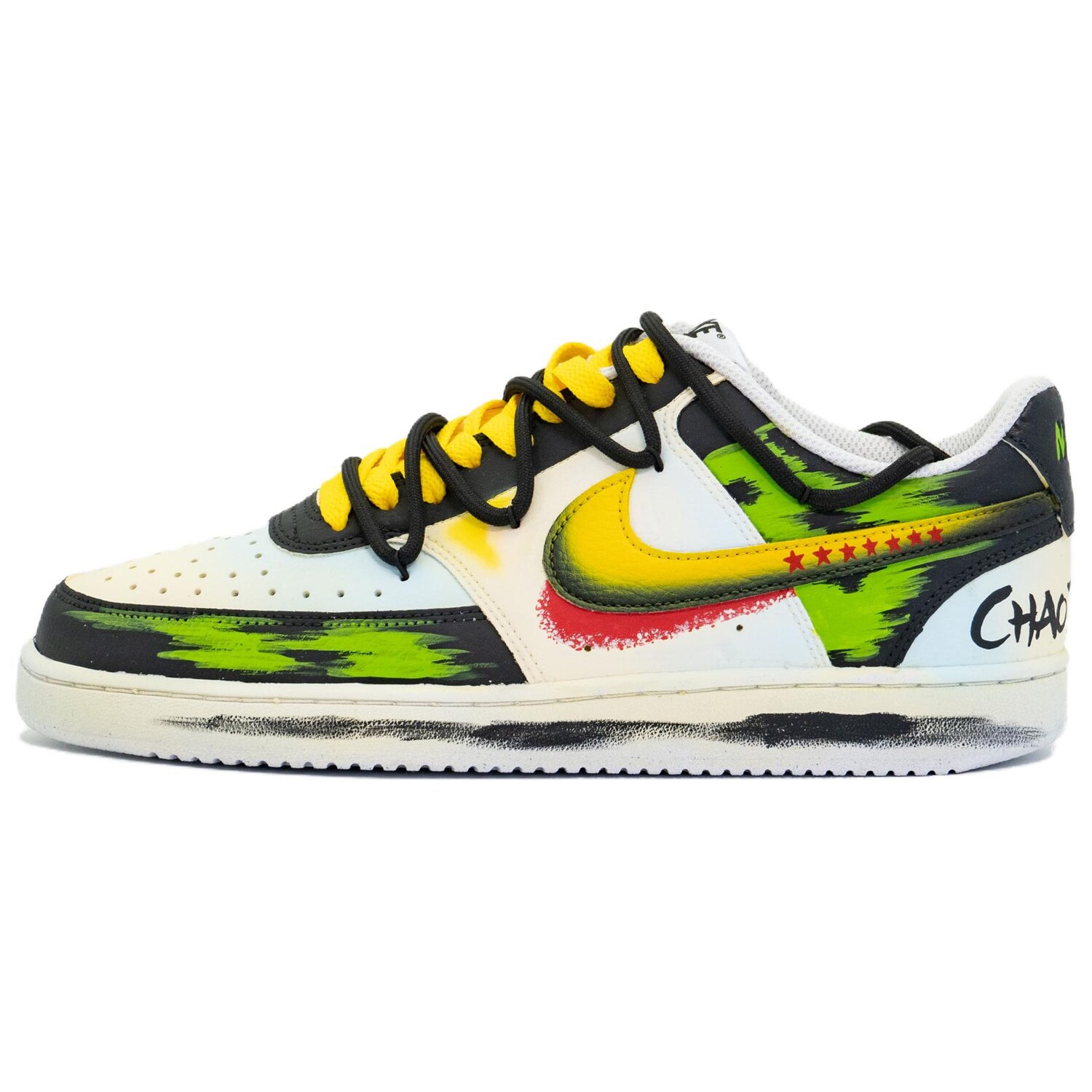 

Кроссовки Nike Court Vision 1 Skateboarding Shoes Unisex Low-top Black/white, черный