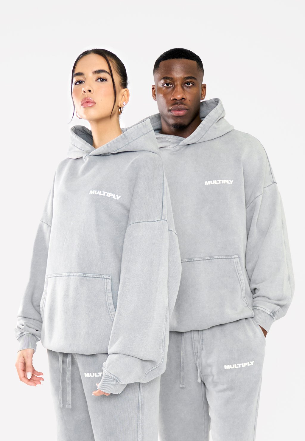 

Толстовка OVERSIZE - Hoodie Multiply Apparel, темно-серый