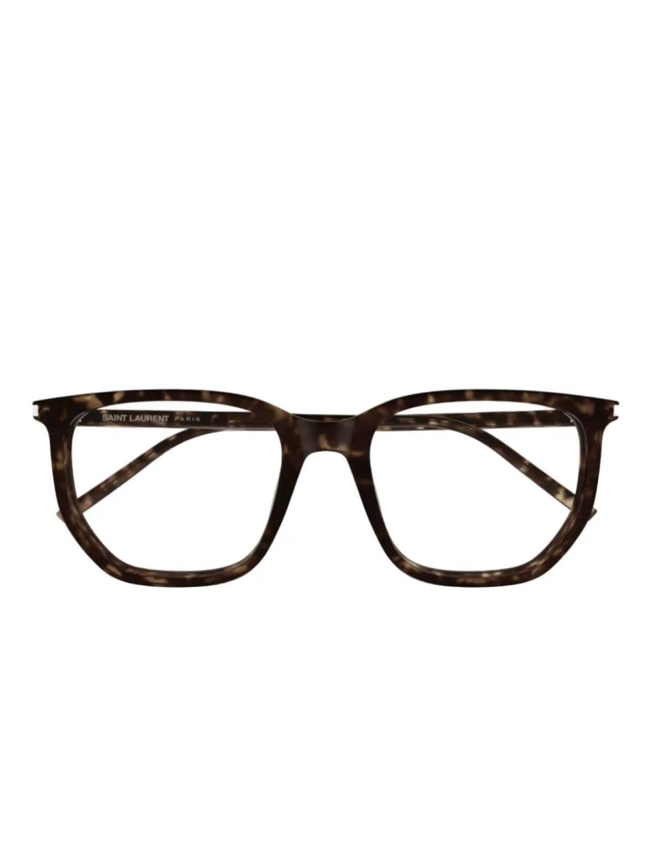 

Очки в геометрической оправе Saint Laurent Eyewear, коричневый