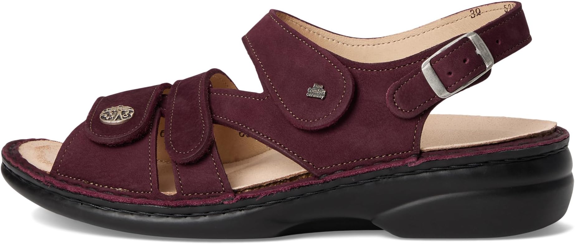 Сандалии Finn Comfort Women's Gomera-s Wine Nomad, Maroon — фото 4