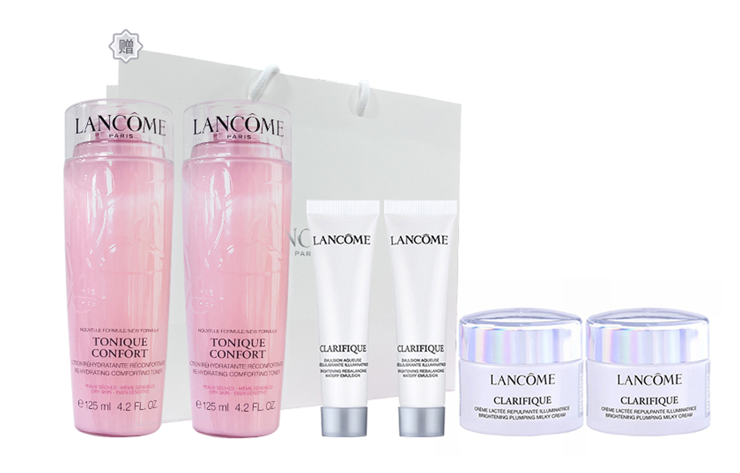 

LANKOU пудра вода аврора набор для ухода за комбинированной кожей успокаивающий стабилизирующий осветляющий комплект из 6 предметов LANCOME