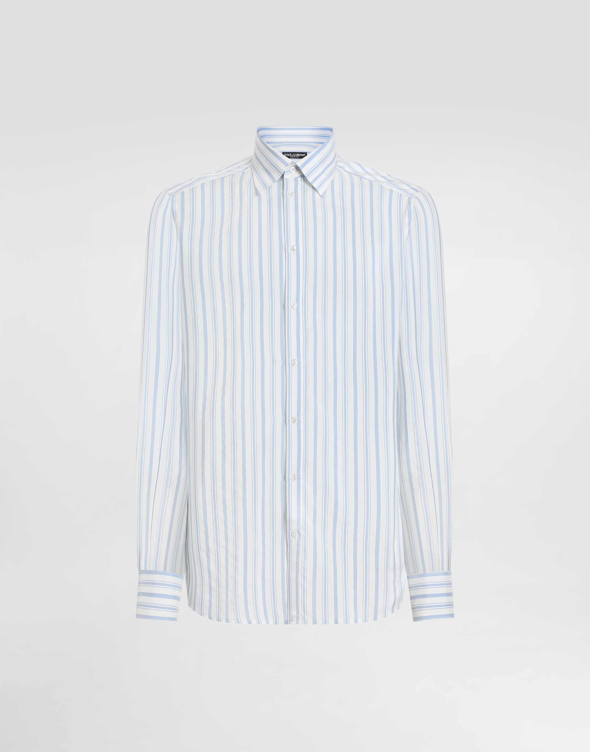 

Хлопковая рубашка в полоску Dolce & Gabbana, мультиколор