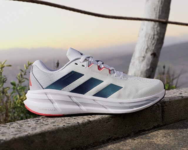 Мужские кроссовки Adidas Questar 3 для бега, белый/черный — фото 3
