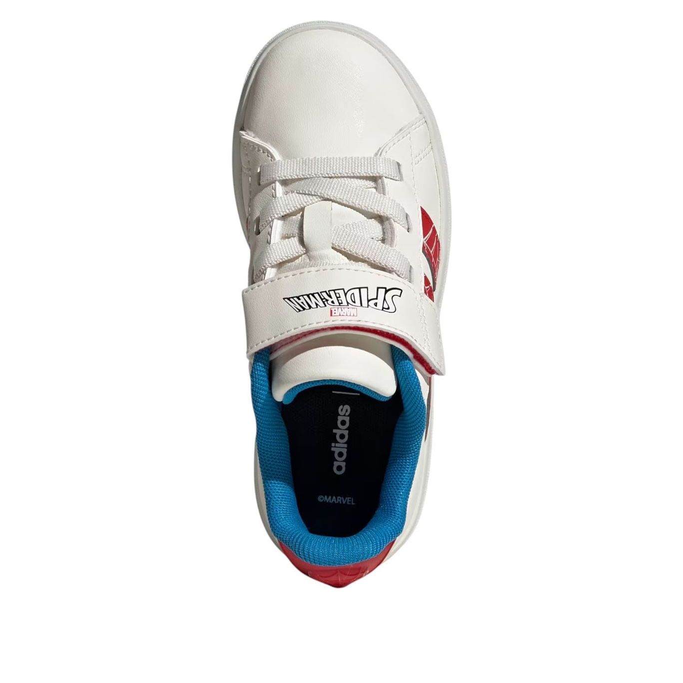 (GS) Adidas x Marvel Spider-Man Grand Court 'Cloud White Pure Ruby' — фото 3