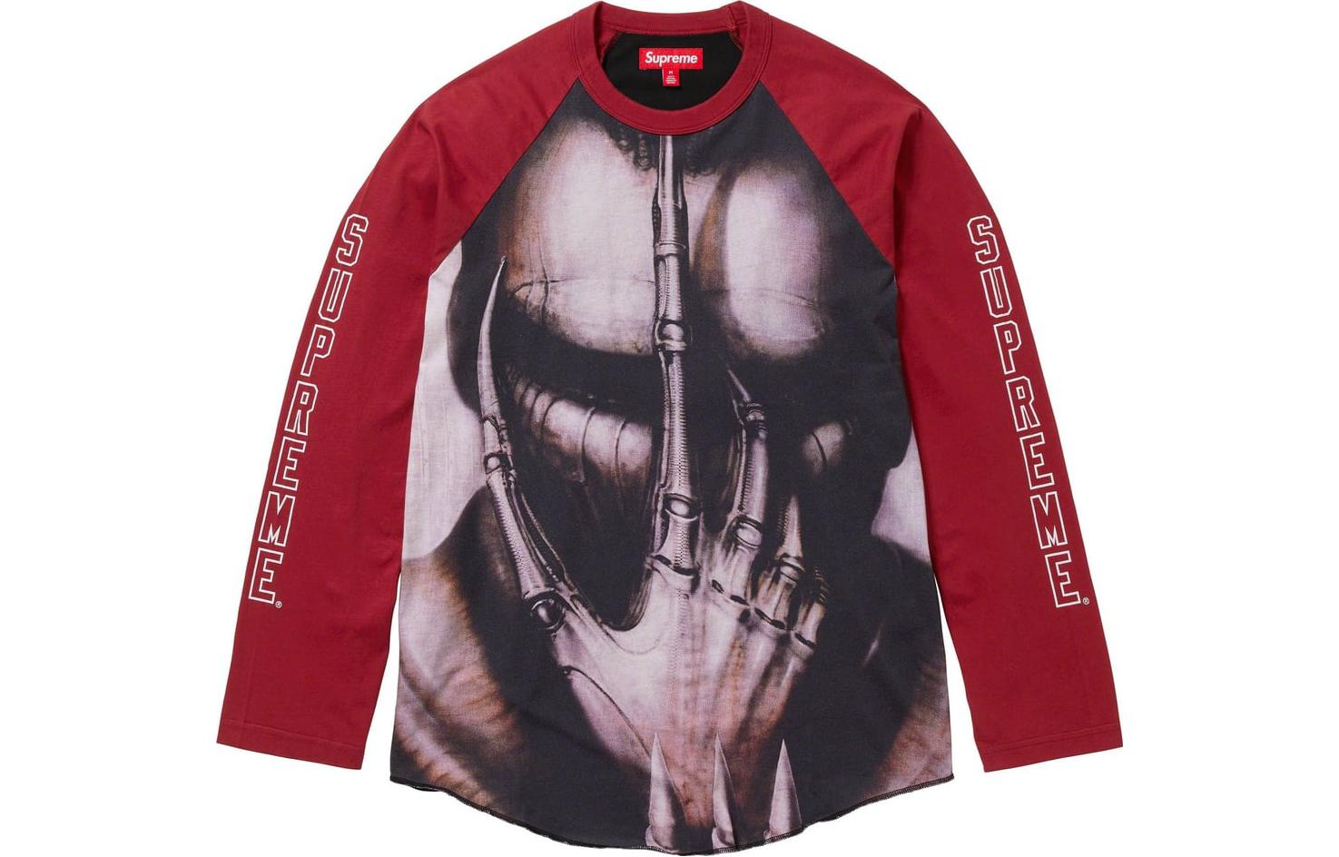 

Футболка ко-бренда X HR GIGER FW23 унисекс Supreme, белый