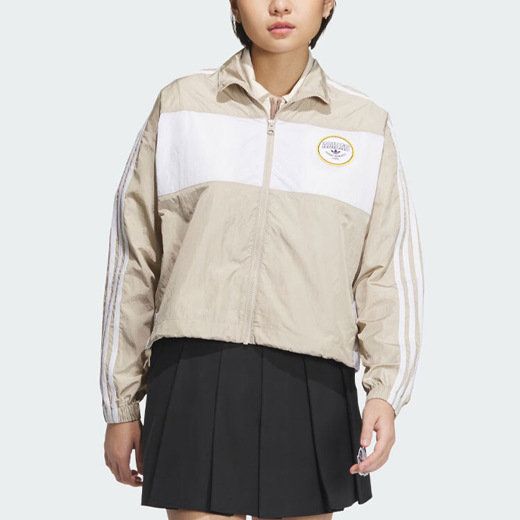 Куртка женская кремовая/оранжевый Adidas Originals — фото 2