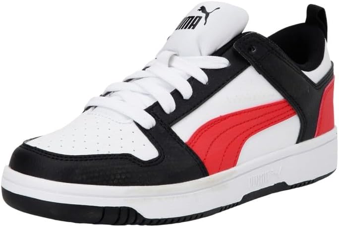 Кроссовки Puma Unisex-Child Rebound Layup, черный/красный — фото 2