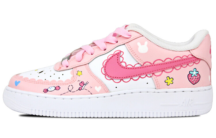 

Кроссовки Nike Air Force 1 Skateboard Shoes Women's Low-Top Pink White