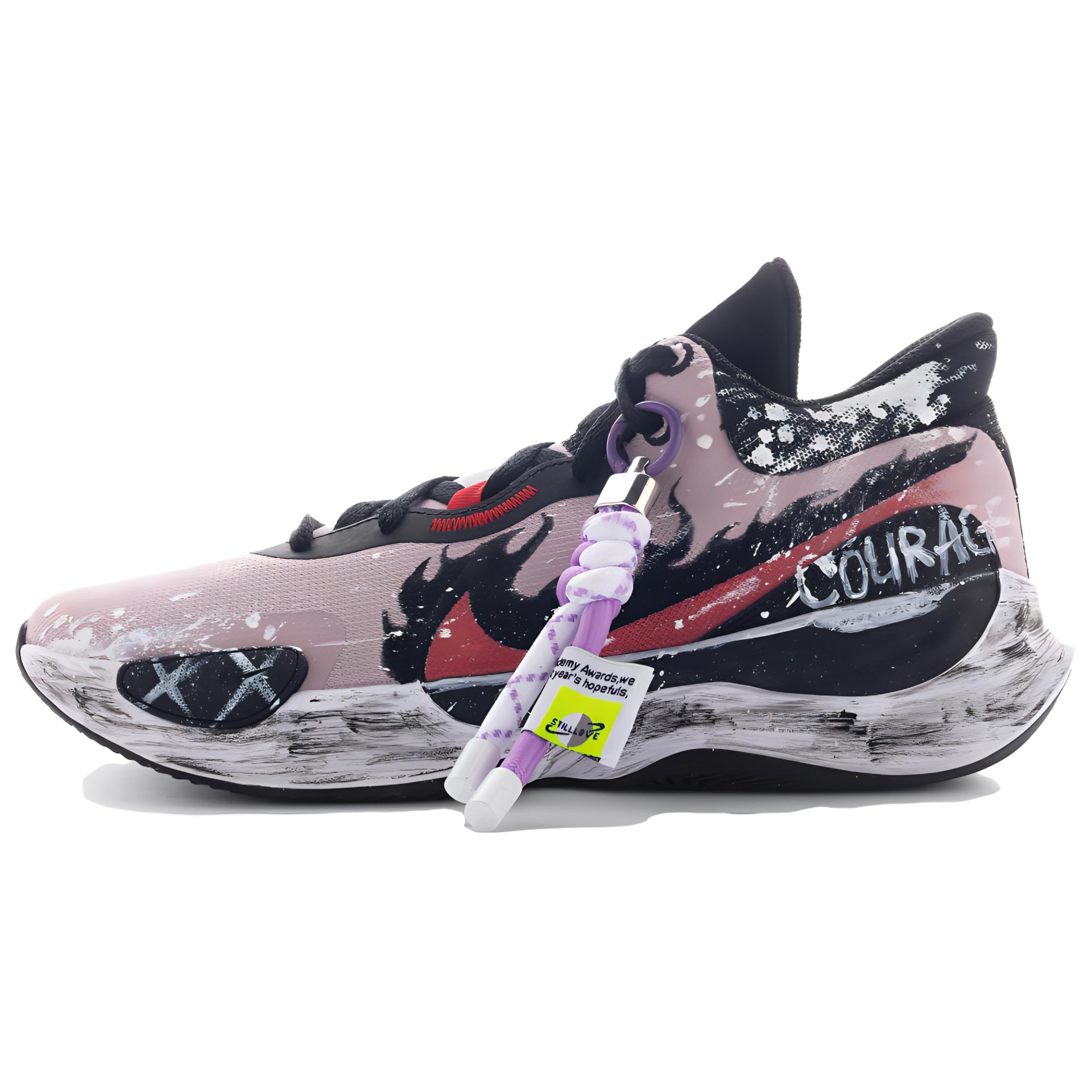 

Nike Renew Elevate 3 амортизирующие противоскользящие и износостойкие низкие баскетбольные кроссовки Unisex фиолетово-розовые - светло-фиолетовые, цвет Light Purple
