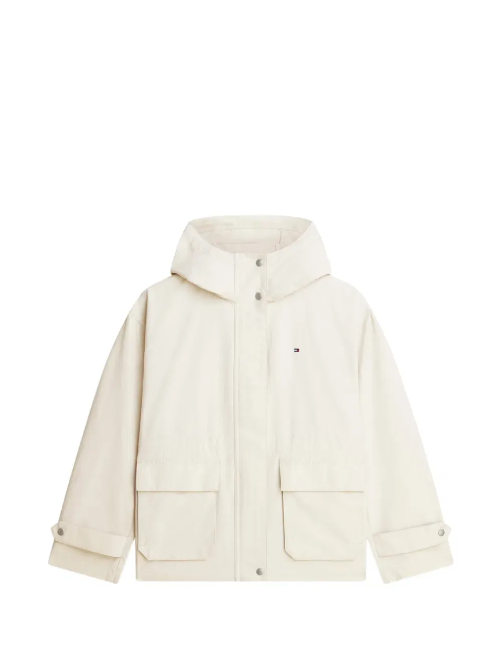 Куртка с капюшоном и завязками Tommy Hilfiger, белый
