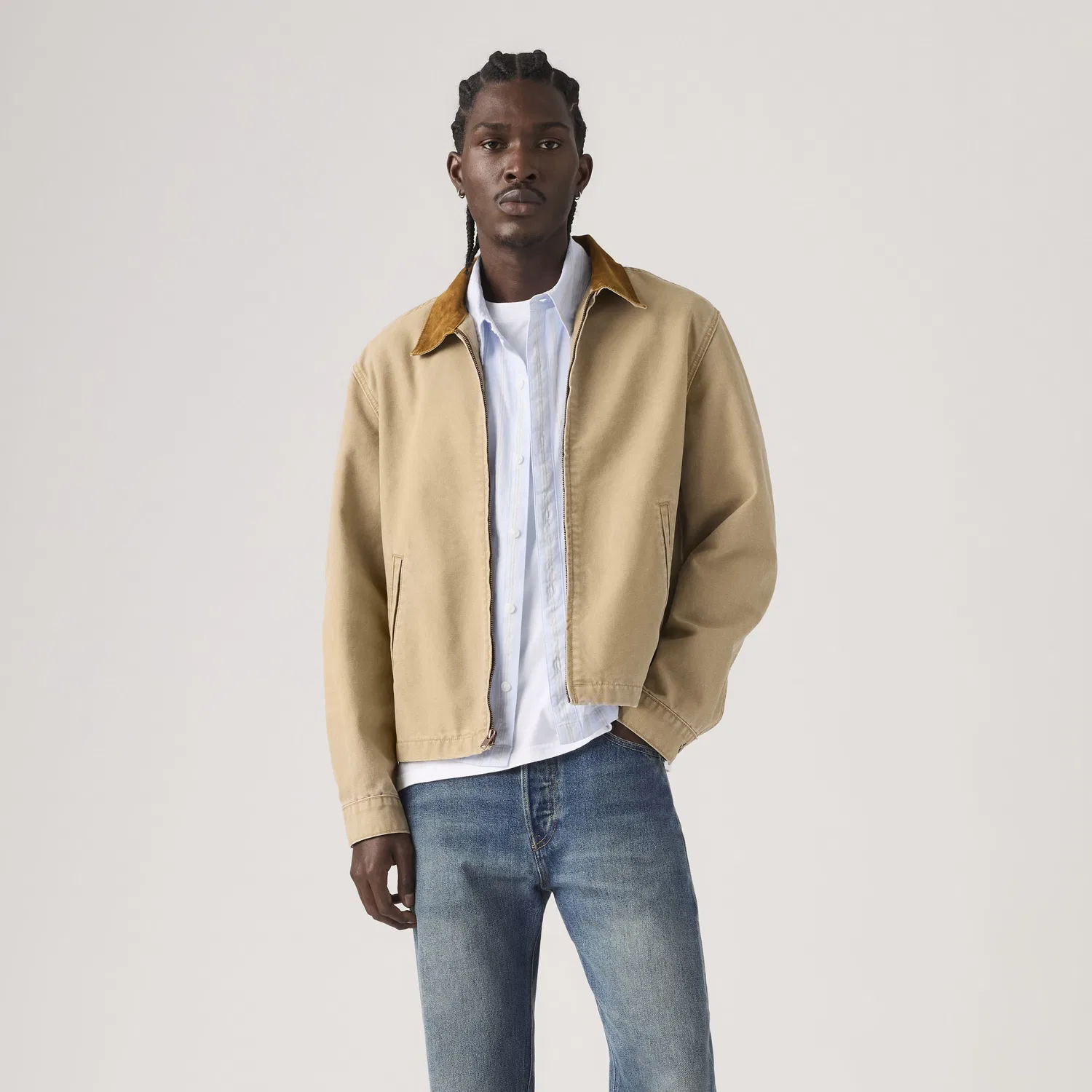 Легкая брезентовая куртка Castro Mechanics на молнии Levi's — фото 3