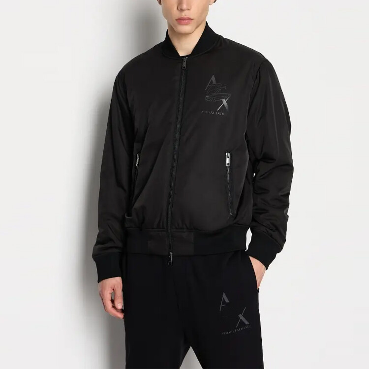ARMANI EXCHANGE Мужская стеганая куртка, цвет Black — фото 3