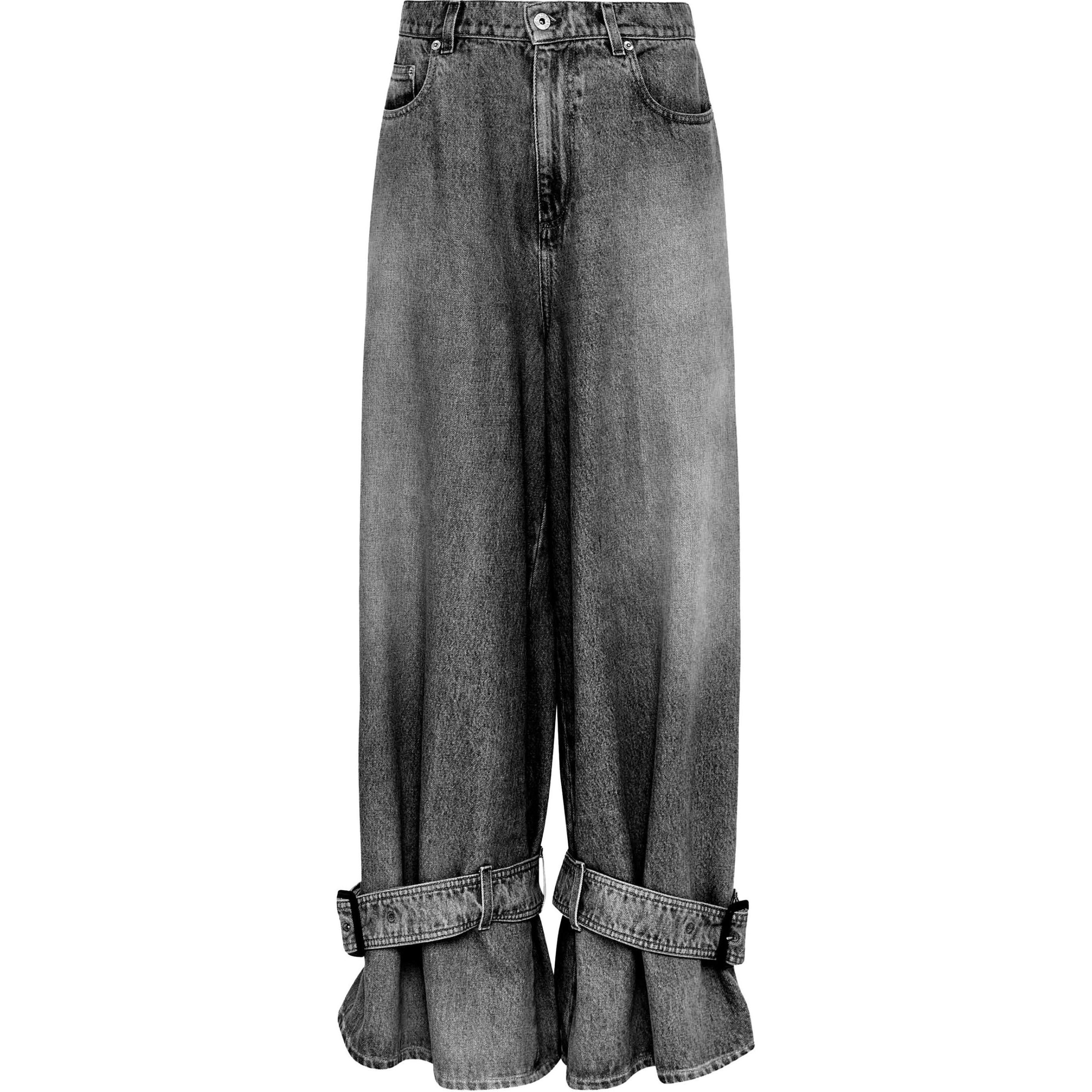 

Джинсы с пряжками JW Anderson, угольно-серый