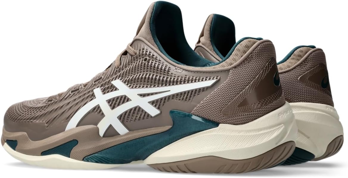 Теннисные кроссовки Asics Men's Court FlyteFoam 3, белый/коричневый — фото 3