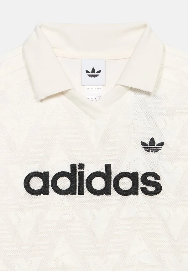 Свободное трикотажное платье с рукавами «летучая мышь» Adidas Originals, Cloud White — фото 4