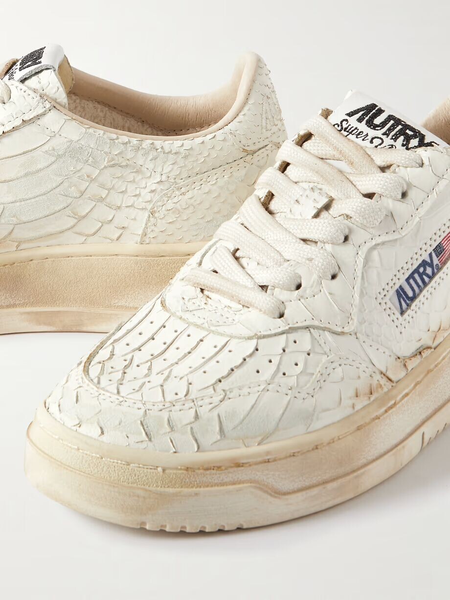 Кроссовки Medalist Super Vintage из потертой кожи со змеиным эффектом Autry, цвет Snake print — фото 4