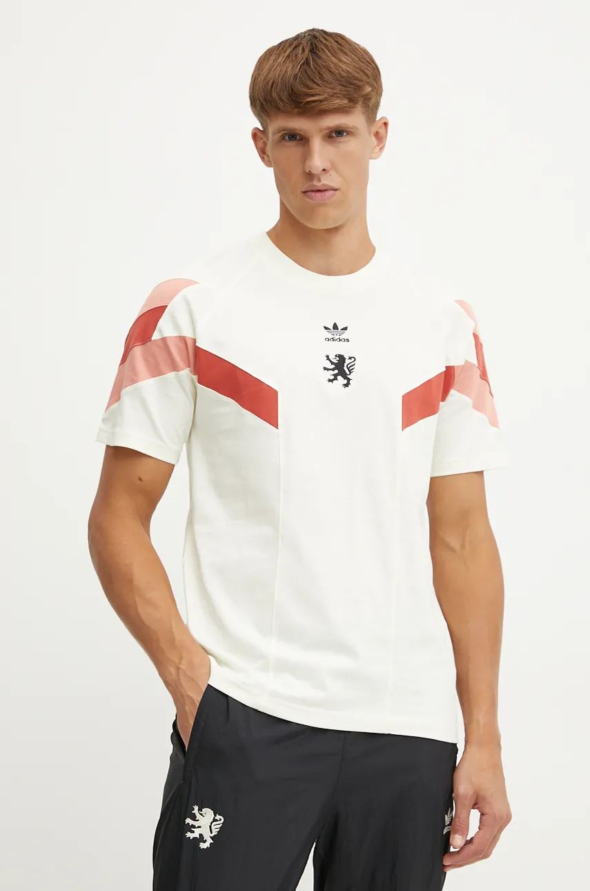 

Футболка adidas Originals Olympique Lyon, бежевый