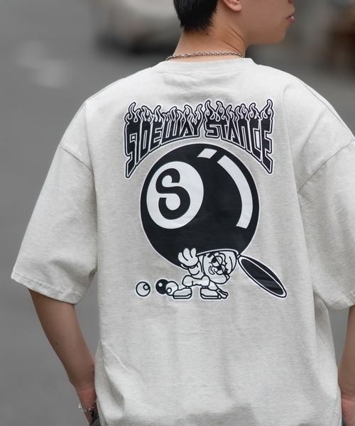 

Футболка с короткими рукавами и графическим принтом Sideway Stance, серая