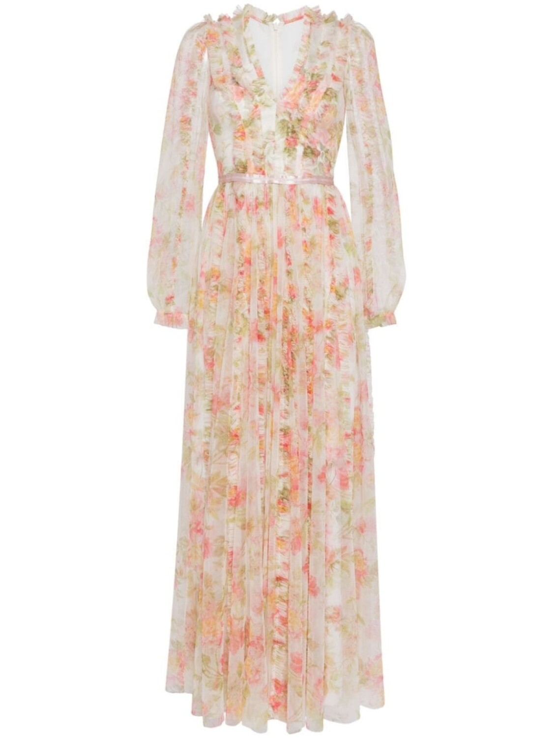 

Платье макси Peony Promise Needle & Thread, бежевый