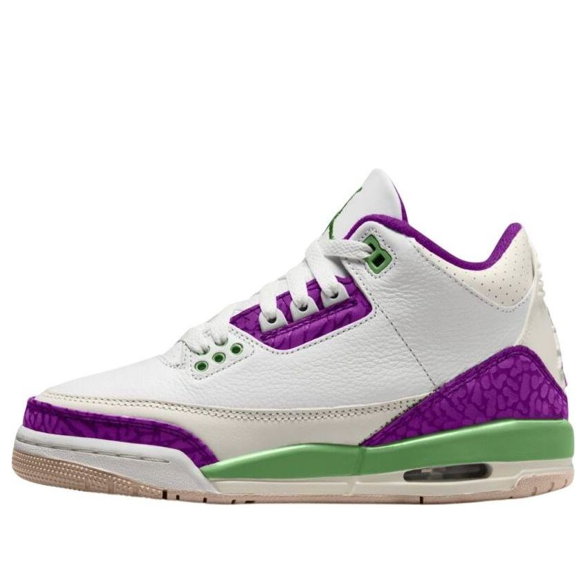 

Кроссовки (GS) Air Jordan 3 Retro 'Vivid Purple', белый