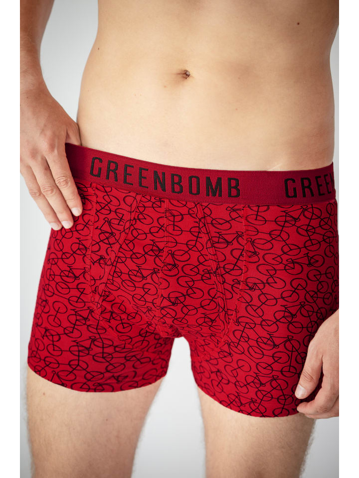 

Боксеры GreenBomb, красный