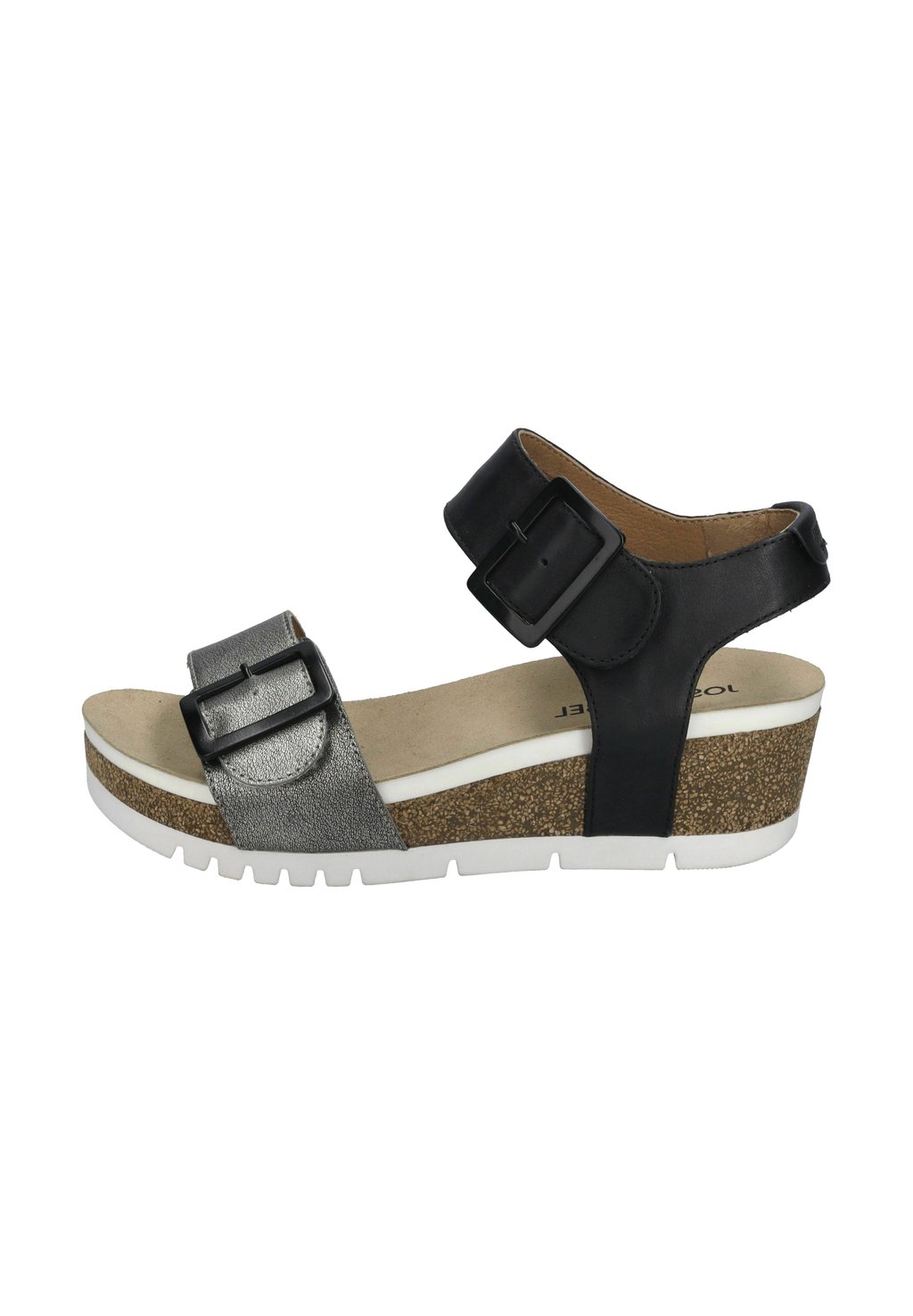 Босоножки на танкетке Platform sandals Josef Seibel, антрацит