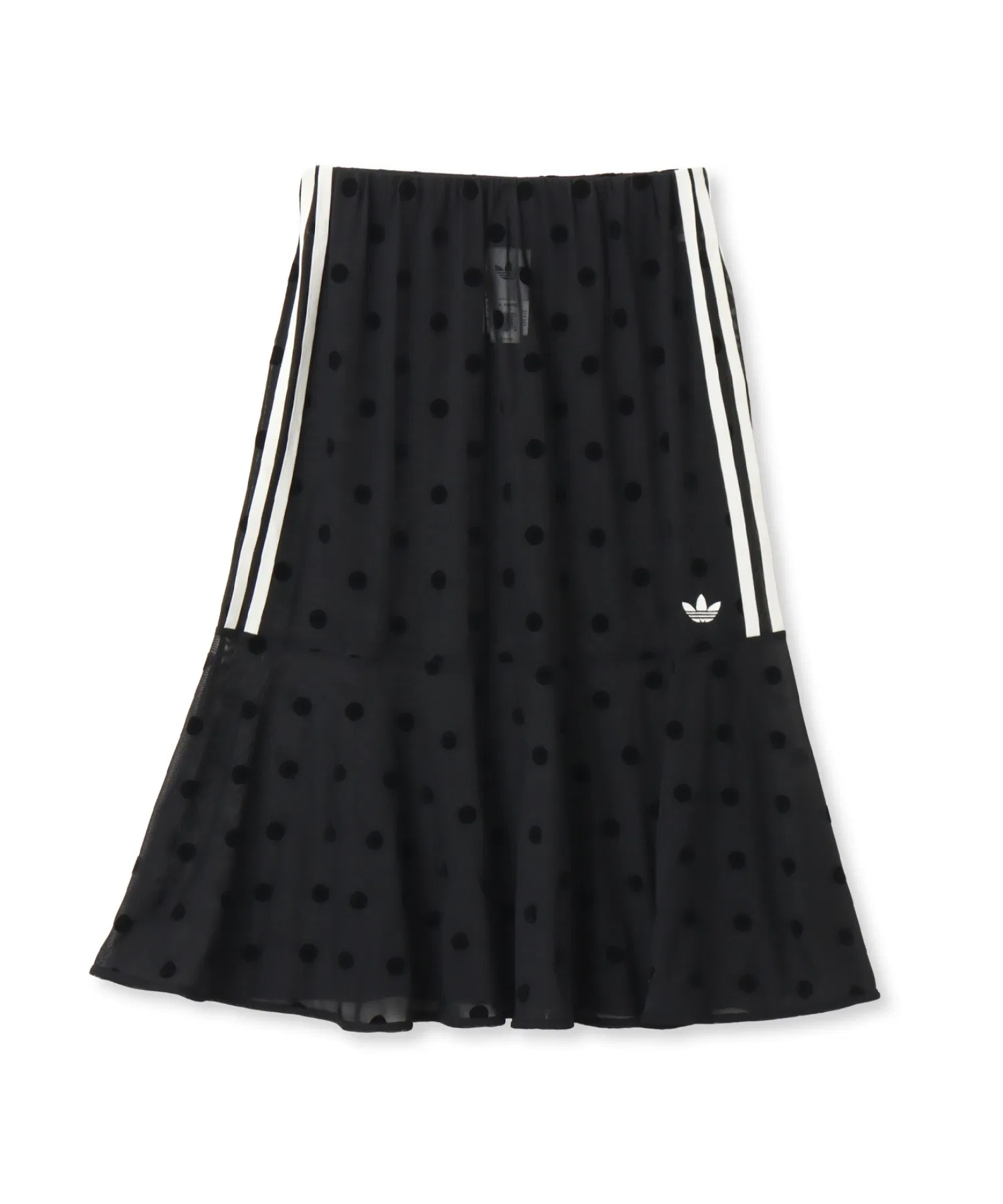 Женская юбка в горошек adidas SHEER чёрная