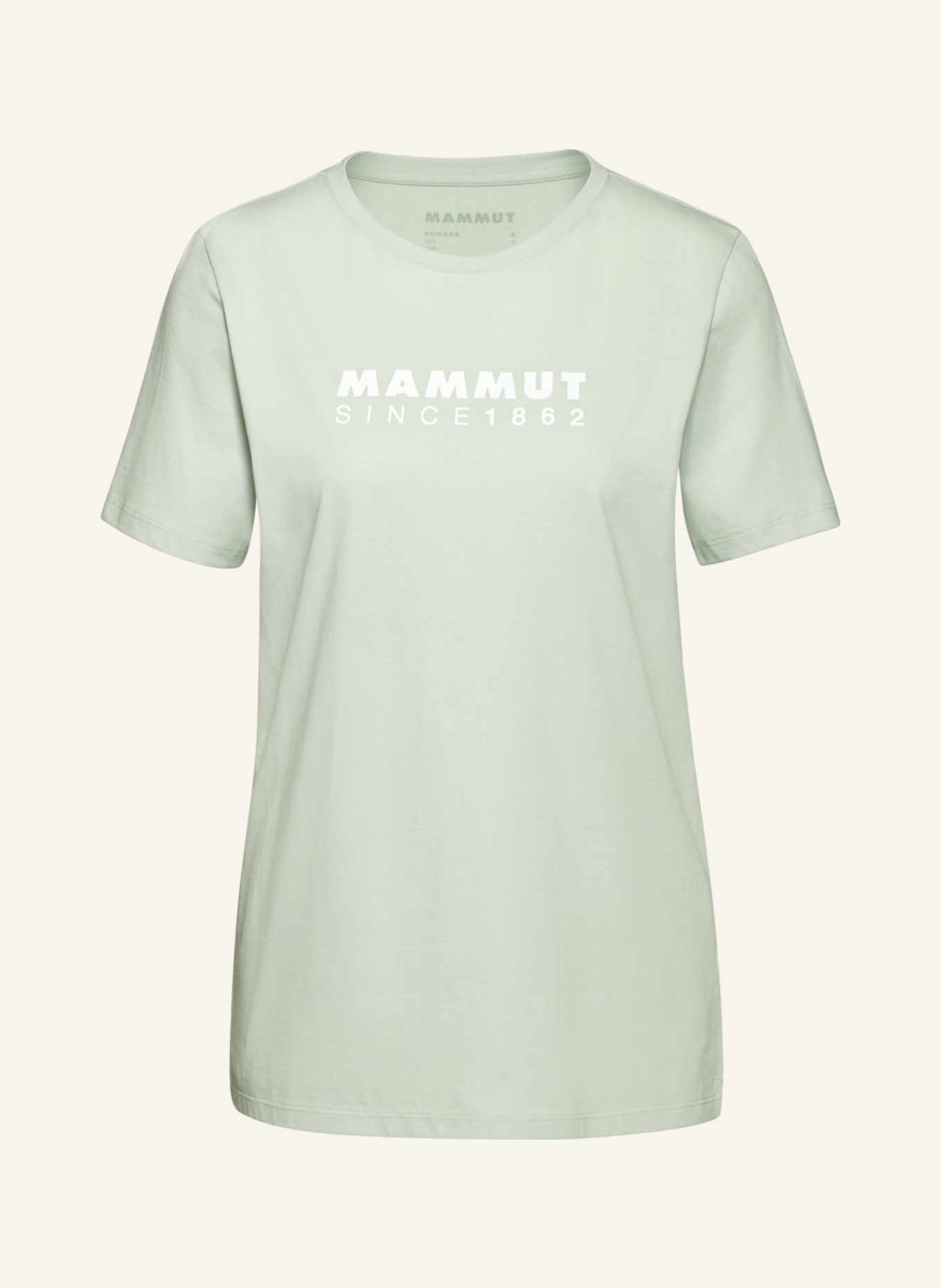 

Основной логотип футболки Mammut, зеленый
