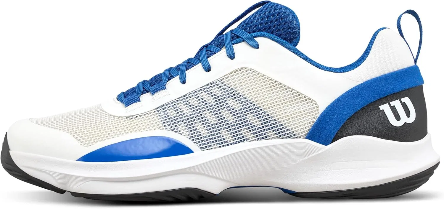Мужские кроссовки для падела Wilson Hurakn Pro V2, White Deja Vu Blue Black