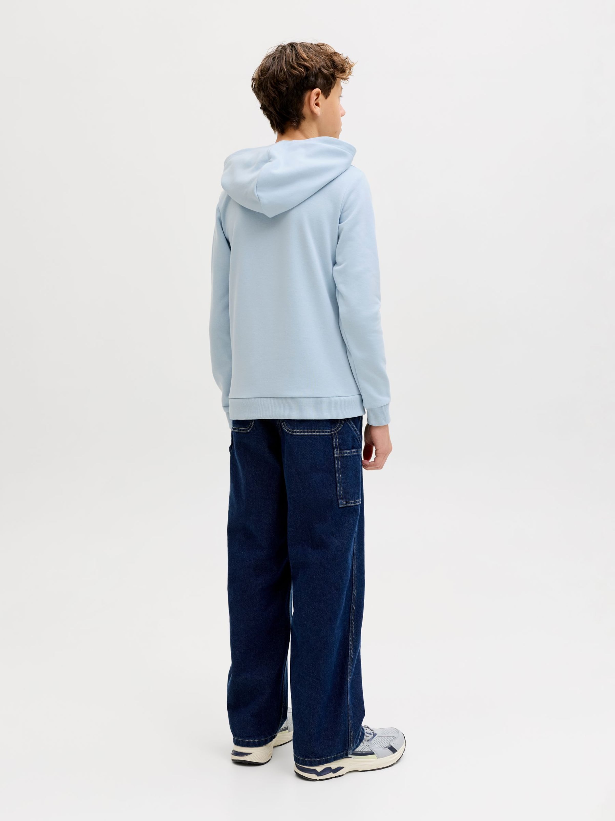 Jack & Jones Junior Толстовка 'JJEBradley' в светло-голубом цвете — фото 4