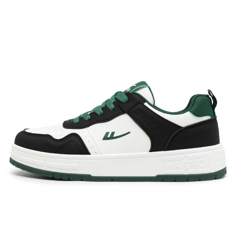 

Мужские низкие скейтборд-кроссовки с увеличенной высотой покрытия, устойчивые к истиранию, легкие и нескользящие WARRIOR, бежевый черный jasper