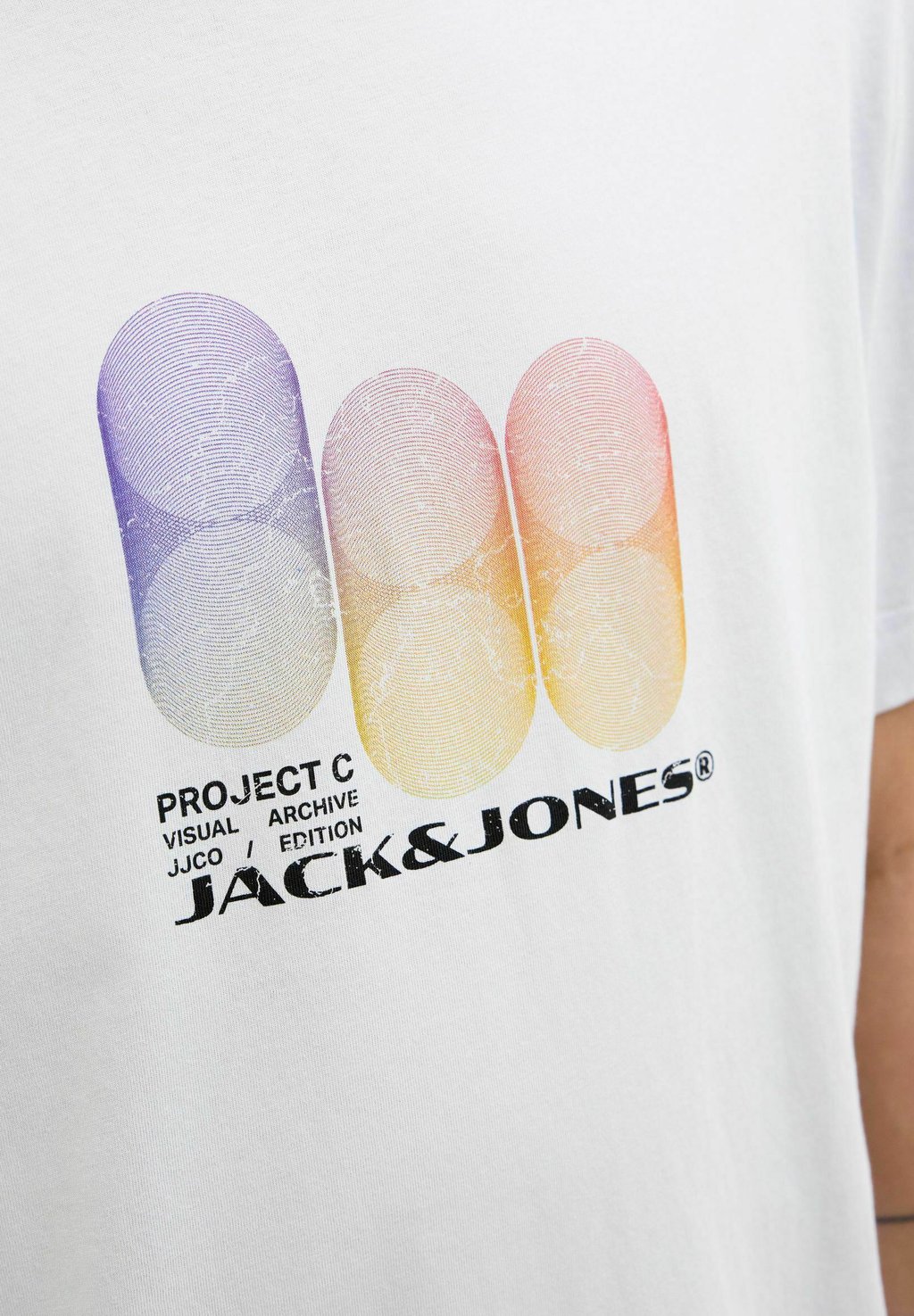 

Футболка с принтом PLUS SIZE Jack & Jones, серый