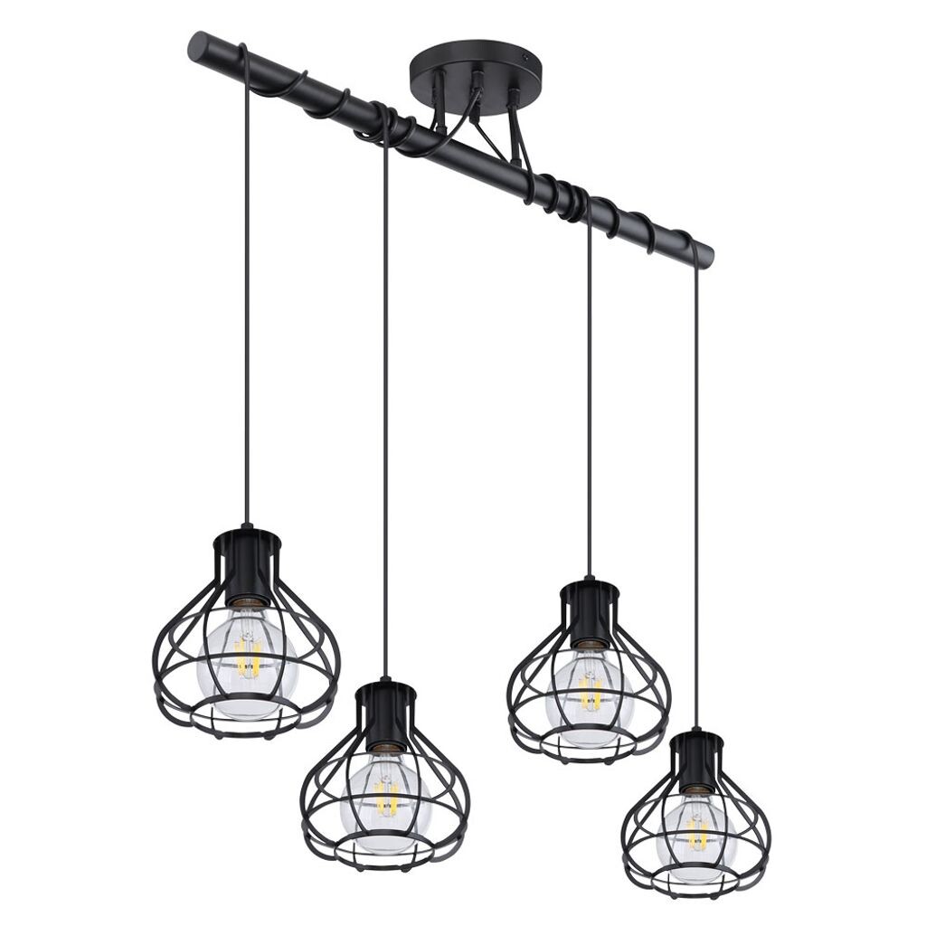 

Подвесной светодиодный светильник RGB, планки, черная решетка, L 80 см etc-shop, черный