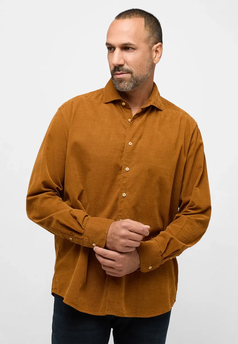 

Рубашка Eterna с длинными рукавами "COMFORT FIT", цвет Camel