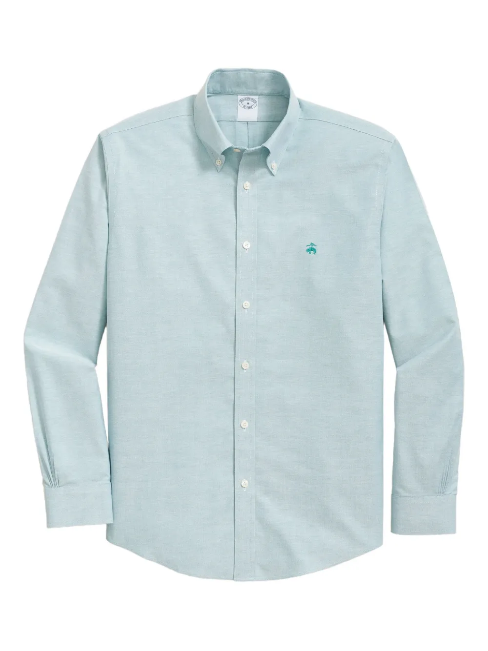 

Оксфордская хлопковая рубашка с воротником на пуговицах Brooks Brothers, синий