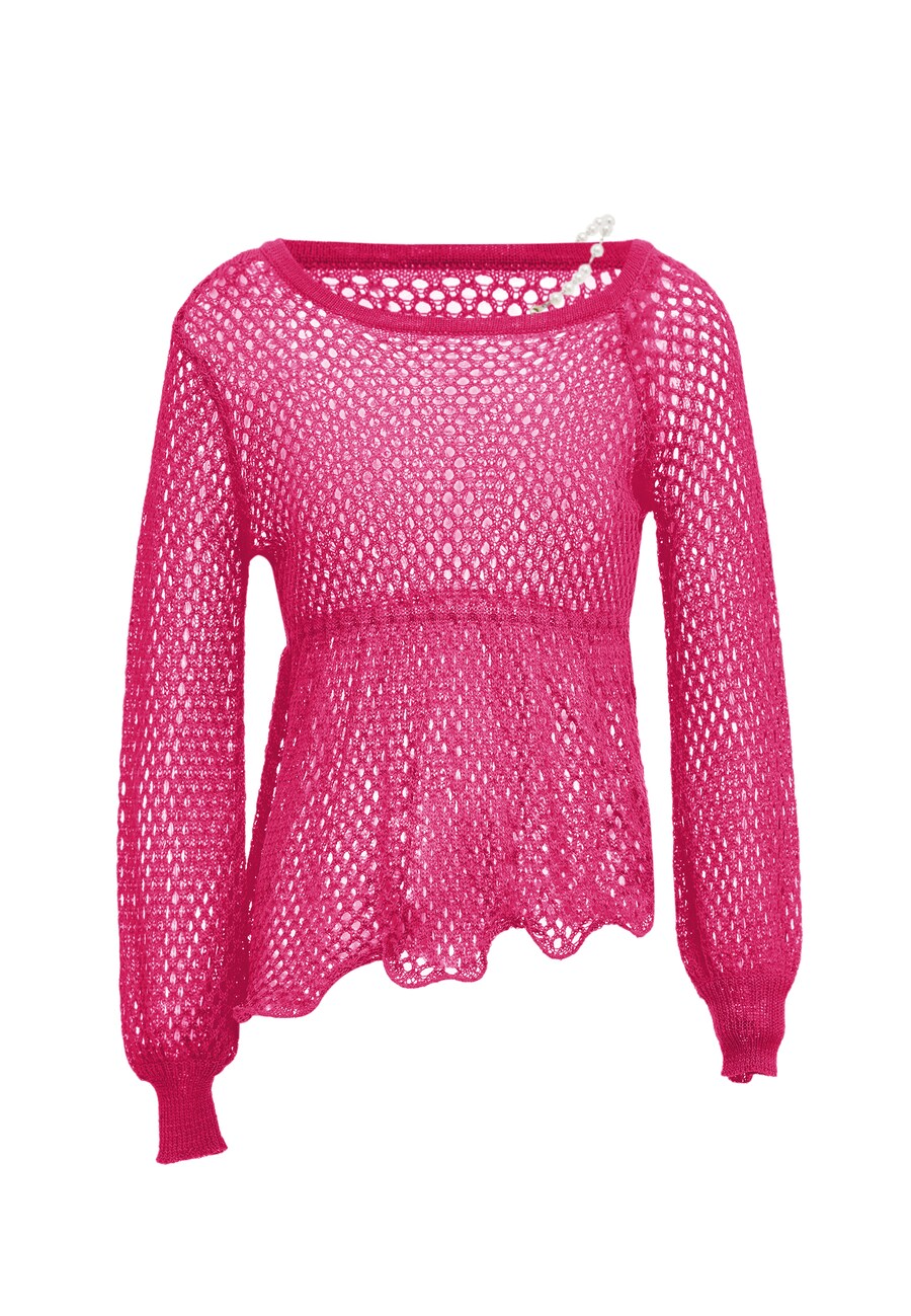 

Свитер swirly, цвет Dark pink