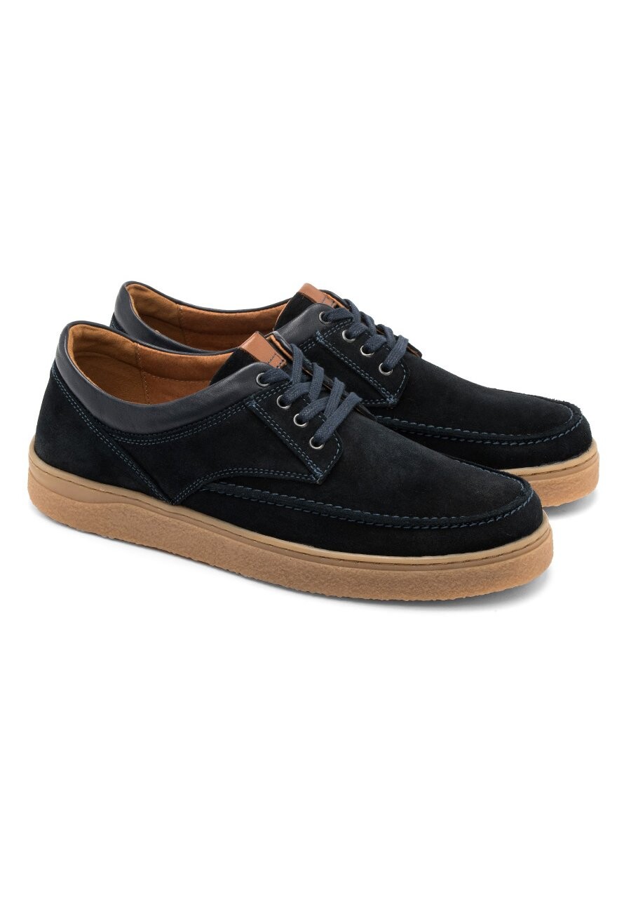 Спортивные ботинки на шнуровке Iu7502__ RYŁKO, темно-синие — фото 2