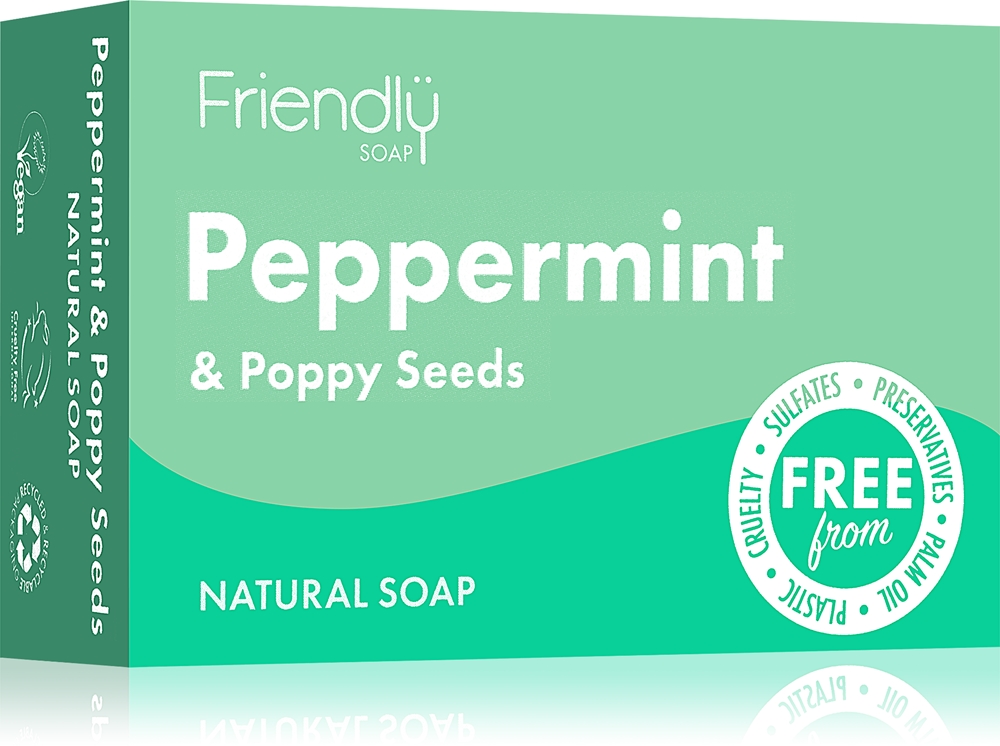 

Натуральное мыло с перечной мятой и маком Friendly Soap, 95 гр