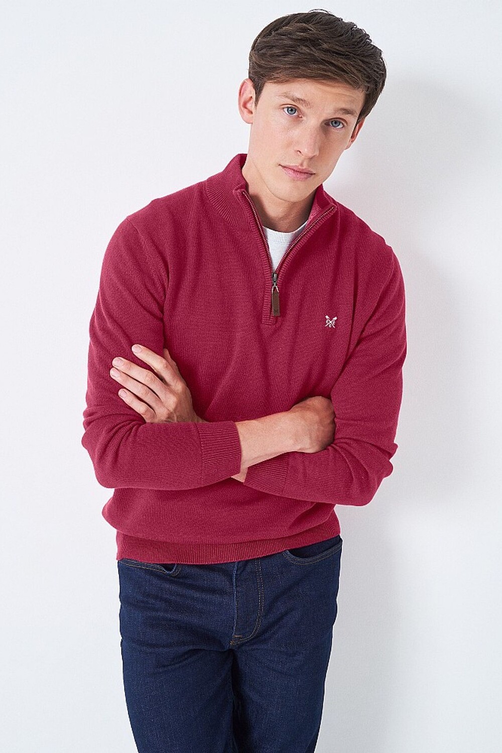 

Красная хлопковая толстовка в повседневном стиле Crew Clothing Company, красный