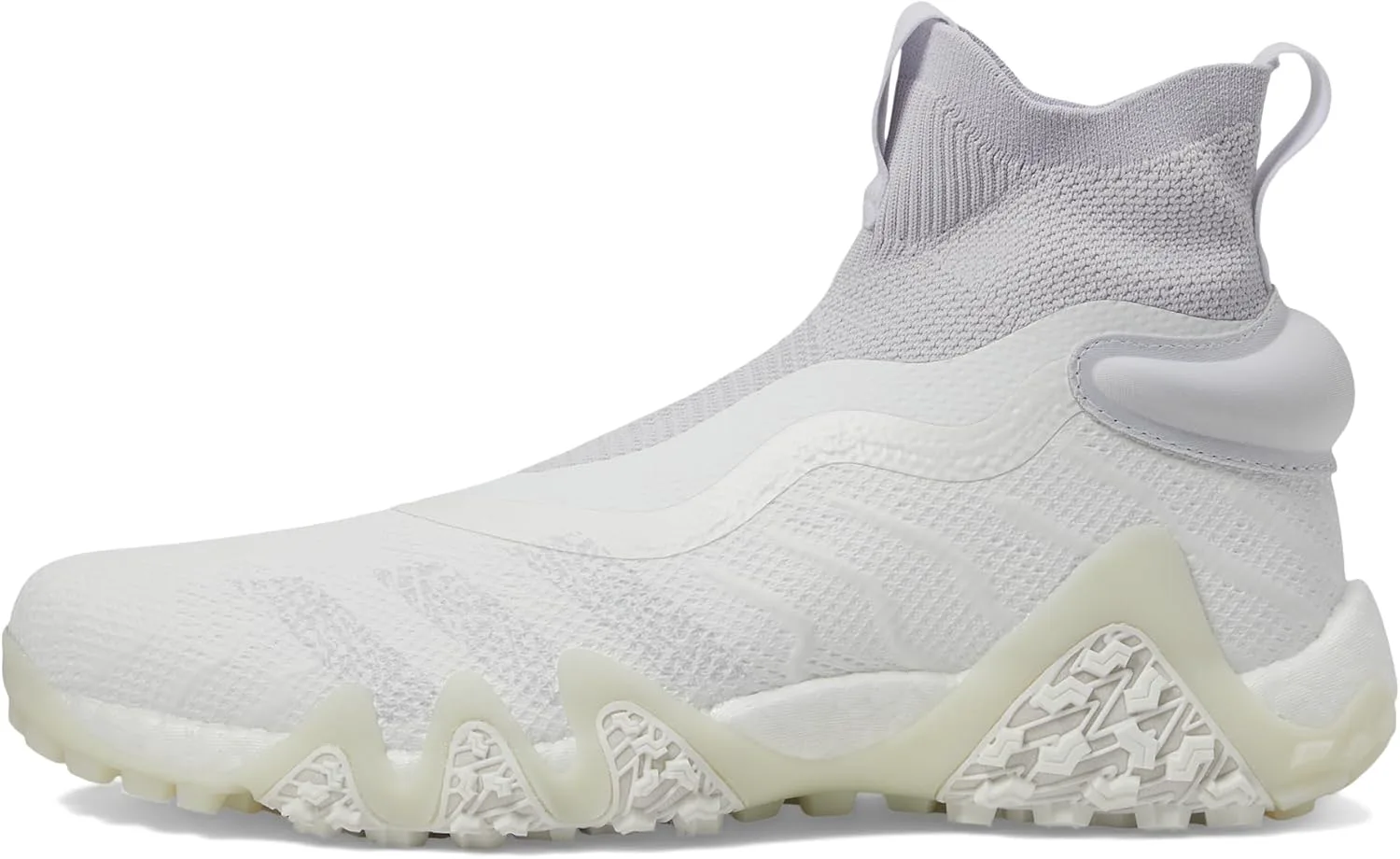 Мужские гольф-кроссовки Adidas Codechaos без шнурков и шипов, белый/серый — фото 4
