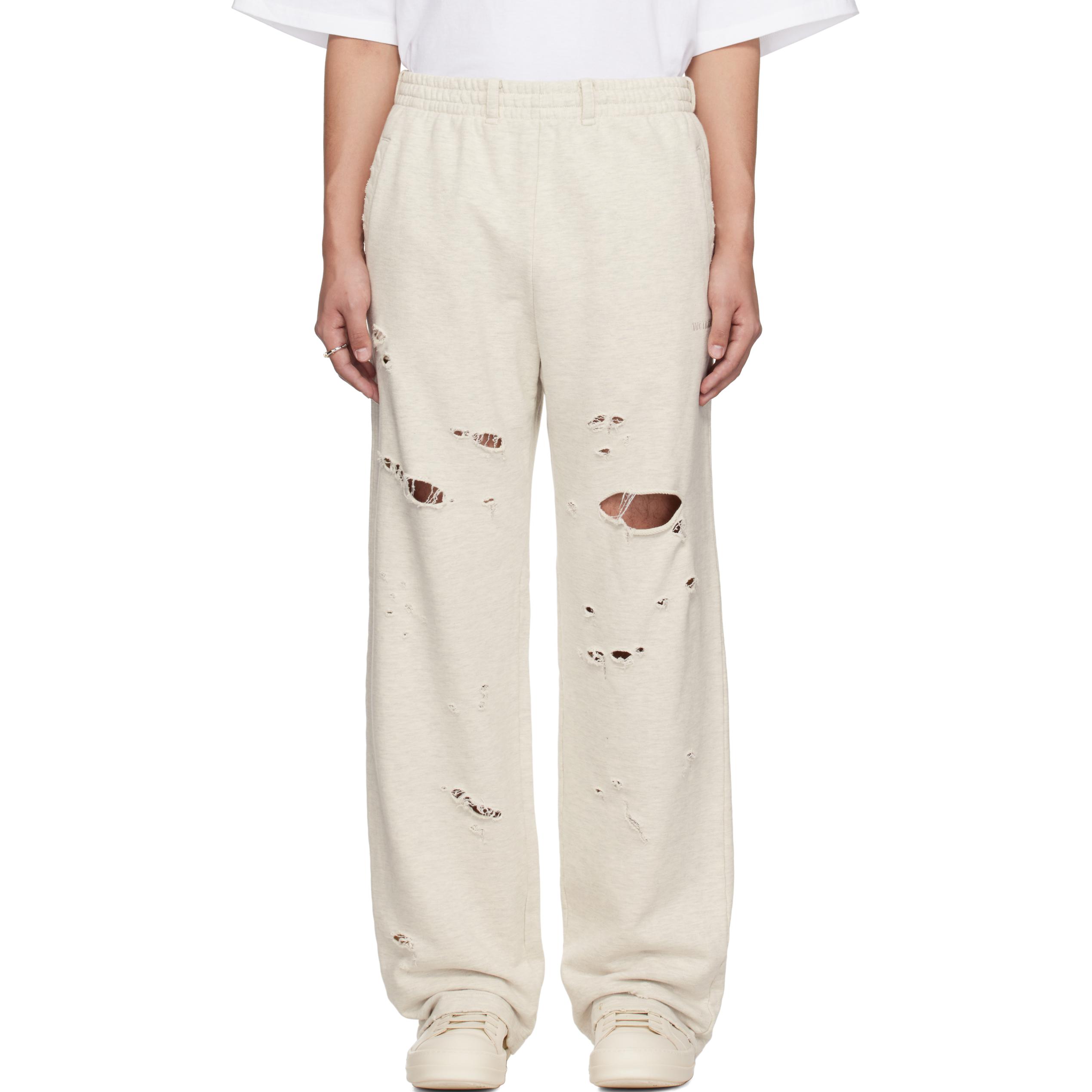 

Вязаные спортивные штаны мужские серые WE11DONE, серый