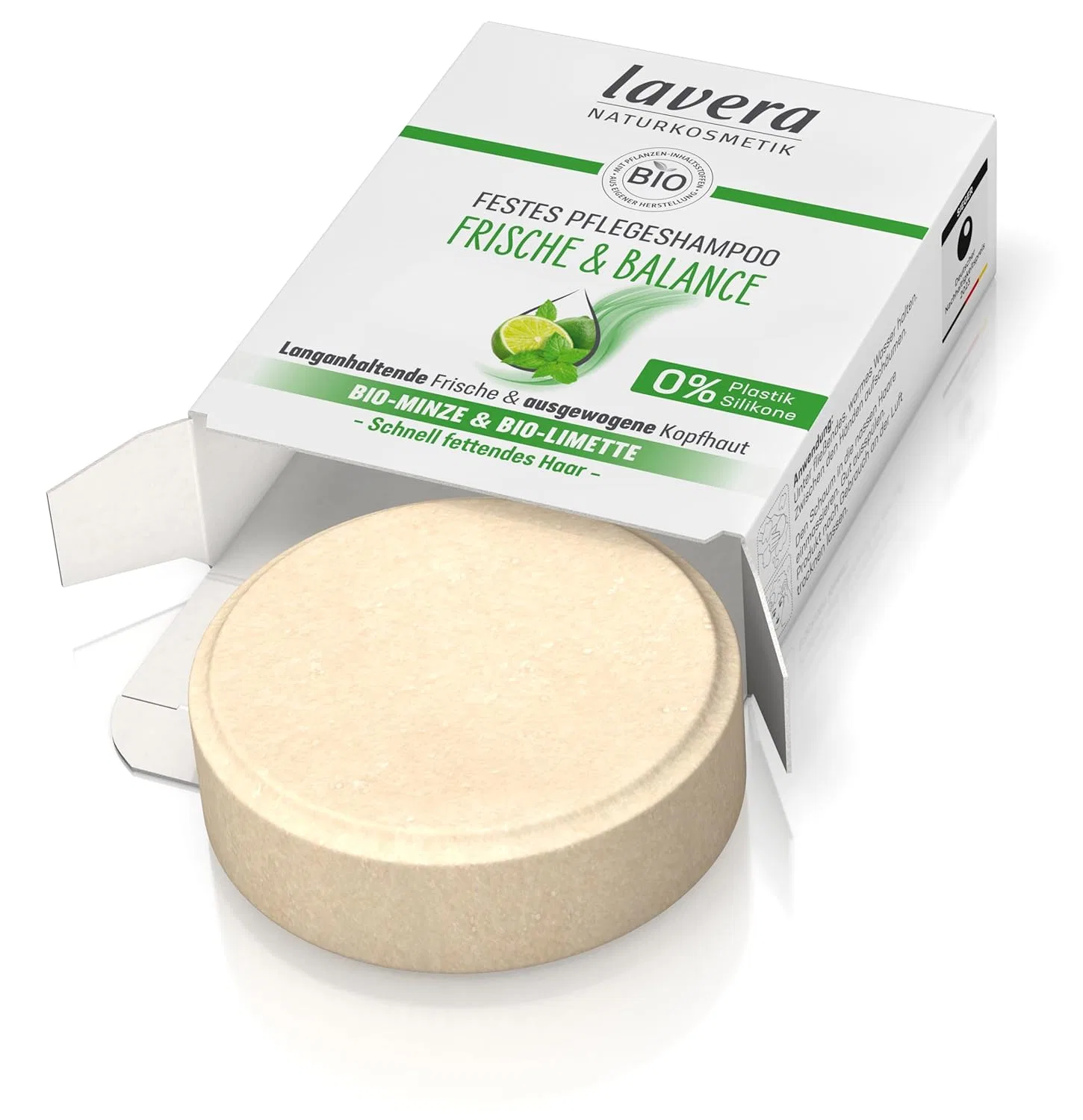 Твердый шампунь lavera Fresh & Balance без силикона, 50 г Lavera