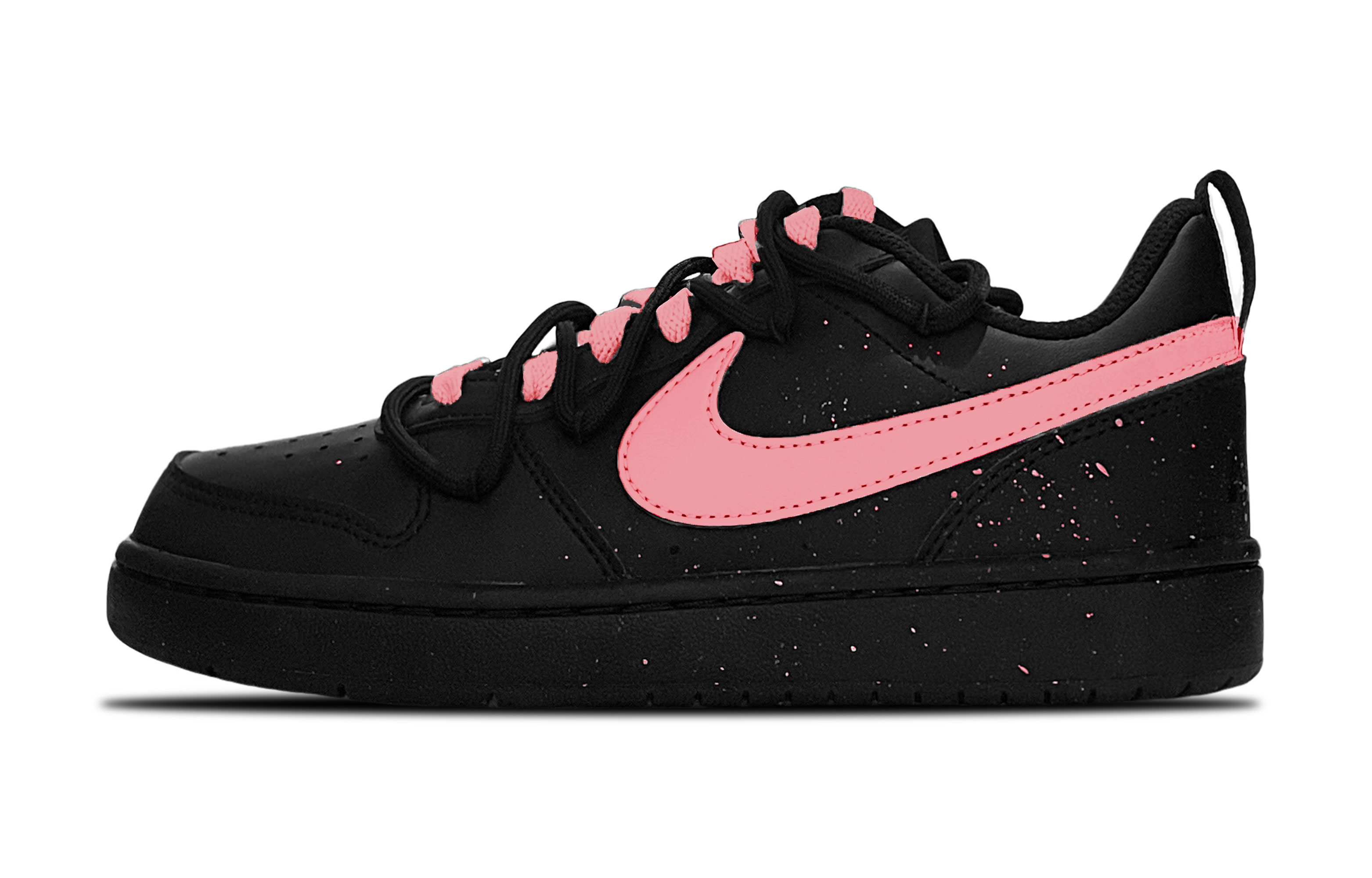 

Низкие детские кроссовки для скейтбординга Court Borough для подростков Nike, черный/розовый