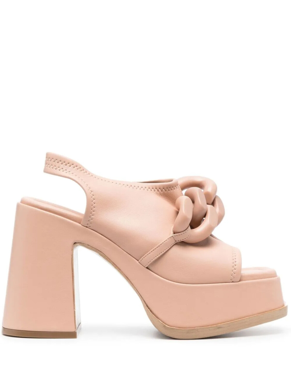 Stella McCartney босоножки на блочном каблуке, розовый