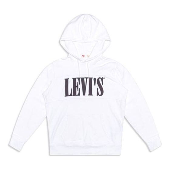 

Толстовка men's casual white pure cotton logo white Levis, белый