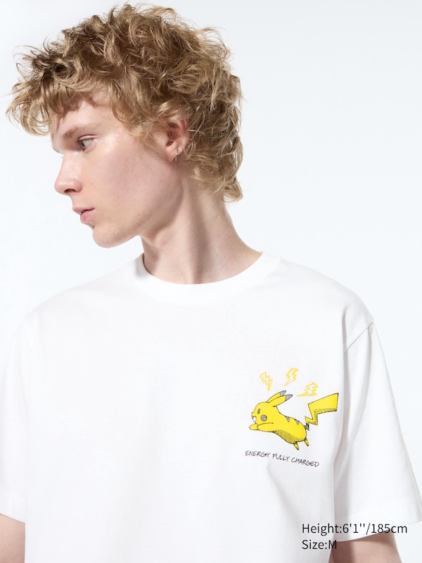 

Футболка с графическим изображением pokémon ut Uniqlo, белый