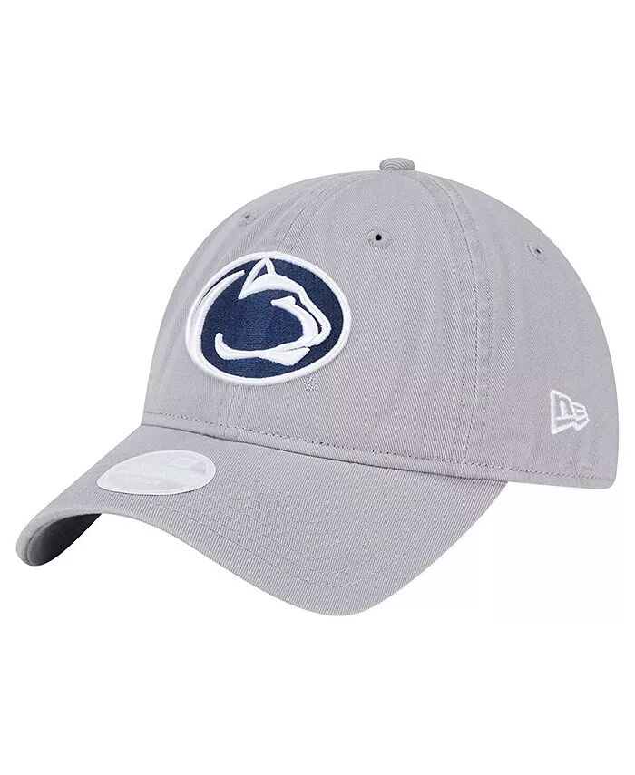 

Женская серая кепка Penn State Nittany Lions с логотипом 9TWENTY, регулируемая New Era