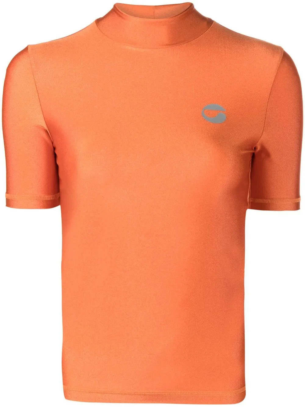 

Футболка с высоким воротником и логотипом Coperni, оранжевый